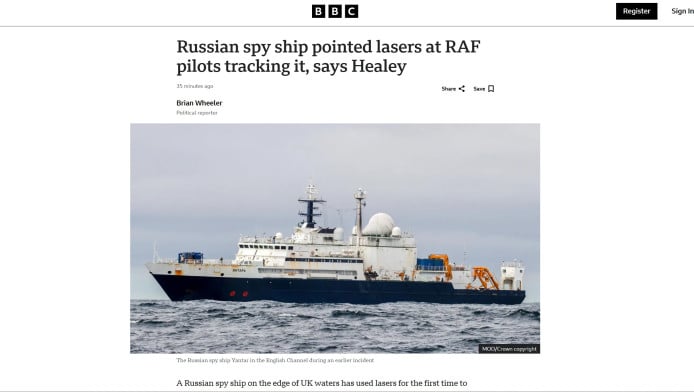 Συναγερμός στην Αγγλία για ρωσικό κατασκοπευτικό πλοίο!
