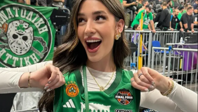 Έλληνας του Παναθηναϊκού έτρεξε μετά το ματς να φιλήσει την αγαπημένη του!