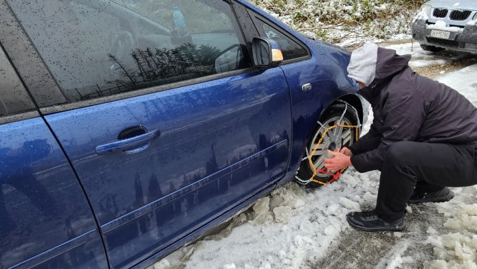 Σε ποιες περιοχές είναι υποχρεωτικές οι αντιολισθητικές αλυσίδες (ΦΩΤΟ)