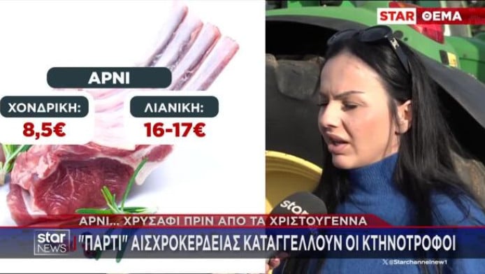 Χριστουγεννιάτικο τραπέζι από "χρυσάφι": Οι τιμές στο αρνί και το κατσίκι