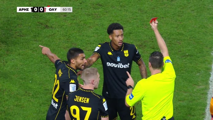 Κόκκινη με VAR και καθυστέρηση για τον Άρη - Δείτε τη φάση! (ΒΙΝΤΕΟ)
