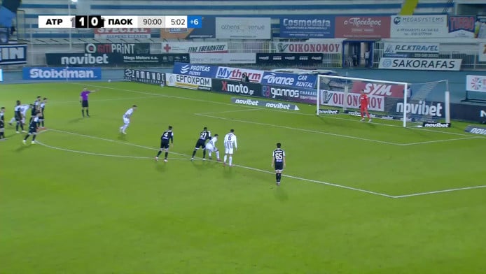 "Ξεραίνει" τον ΠΑΟΚ στο φινάλε ο Ατρόμητος - Γκολ με πέναλτι από γκάφα (vd)
