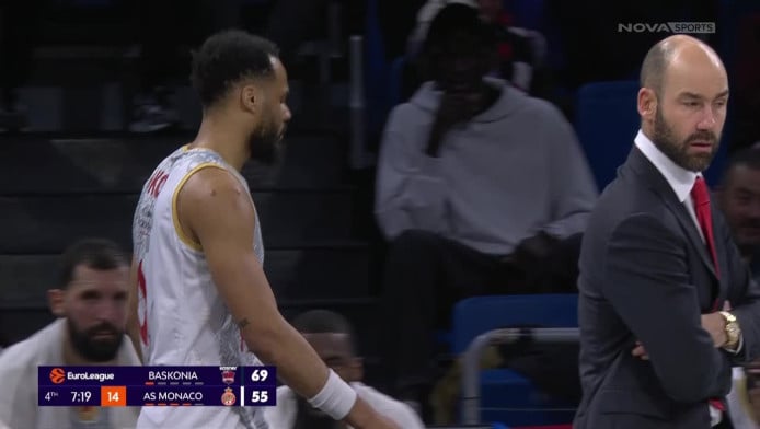 Ένταση μεταξύ Σπανούλη και Οκόμπο - Δεν ξανά αγωνίστηκε ο Γάλλος (ΒΙΝΤΕΟ)