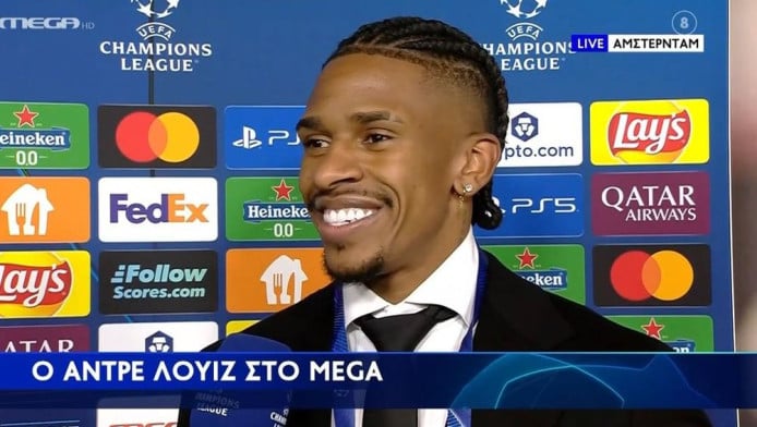 Περιχαρής με την πρόκριση ο Αντρέ Λουίς-Το μήνυμα στους οπαδούς Ολυμπιακού 