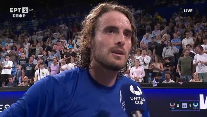 Νέα ατάκα Τσιτσιπά on air στον πατέρα του - "Μπορείς να φύγεις;" (BINTEO)