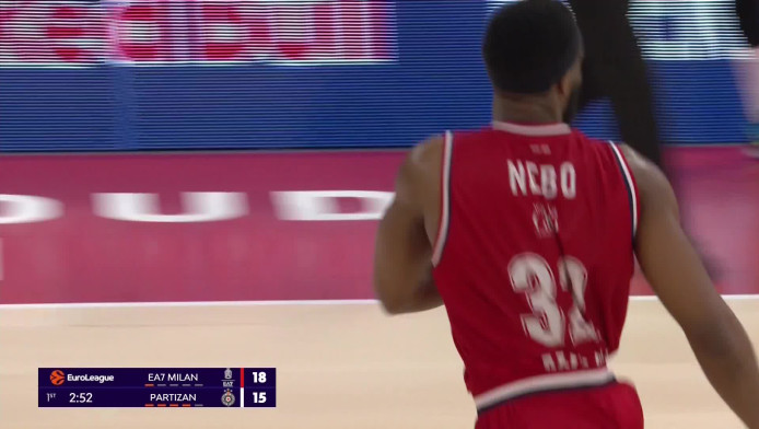 Το ρεσιτάλ καρφωμάτων του Νίμπο κόντρα στην Παρτιζάν (ΒΙΝΤΕΟ)