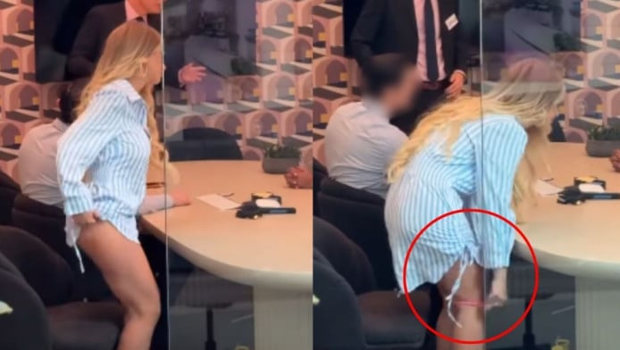 Αγγλίδα κάνει κάτι απίστευτο την ώρα της σύσκεψης - Μην χάσεις το βίντεο!