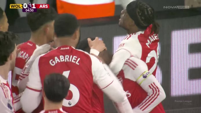 Συστημένη ασίστ του Ράις στον Σάκα (ΒΙΝΤΕΟ)