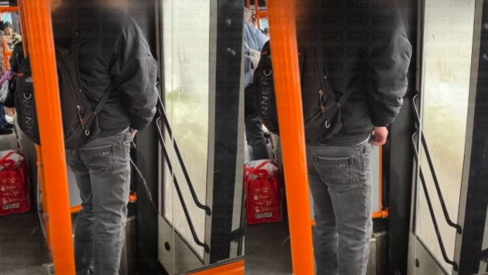 Τραγικό: Τύπος ουρεί μέσα στο λεωφορείο! (ΒΙΝΤΕΟ)