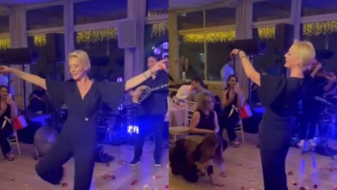 Μάγεψε με τον χορό της πασίγνωστη παρουσιάστρια (ΒΙΝΤΕΟ)