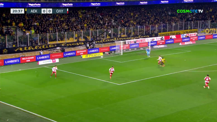 Απαντάει στις ευκαιρίες η ΑΕΚ - Σταμάτησε τον Ζίνι ο Τζολάκης (vid)