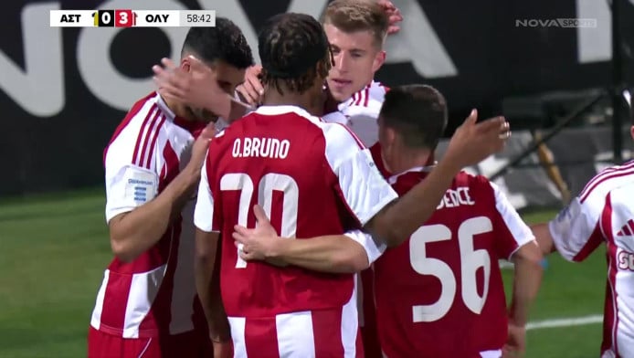 Γκολάρα Ολυμπιακού με Μαρτίνς - Χάθηκε η μπάλα από Ποντένσε, Ταρέμι! (Vid)