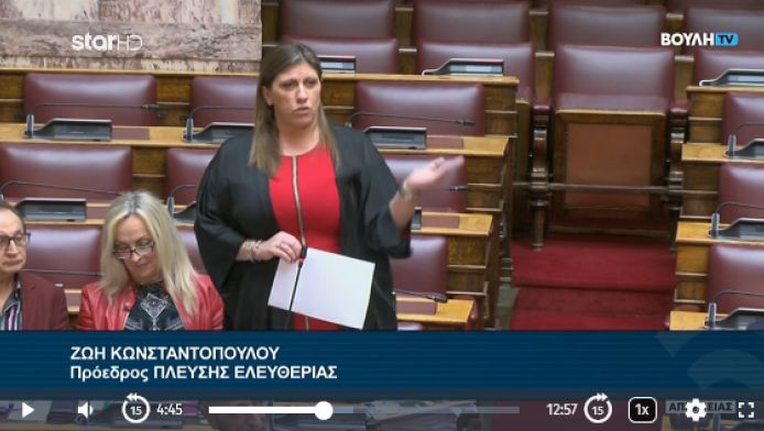 Άγριος καβγάς Γεωργιάδη-Κωνσταντοπούλου: «Γελοία, θα σε βάλω φυλακή»! (Vid)