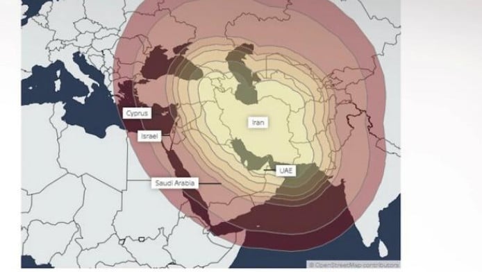 Μέχρι πού φτάνουν οι πύραυλοι του Ιράν - Ανησυχεί η Ελλάδα; - Δείτε χάρτη