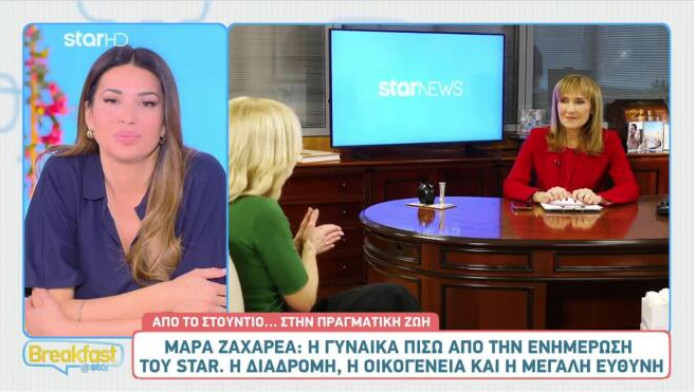 Μάρα Ζαχαρέα: "Υπάρχουν στιγμές που βουρκώνω στον αέρα" (Vid)