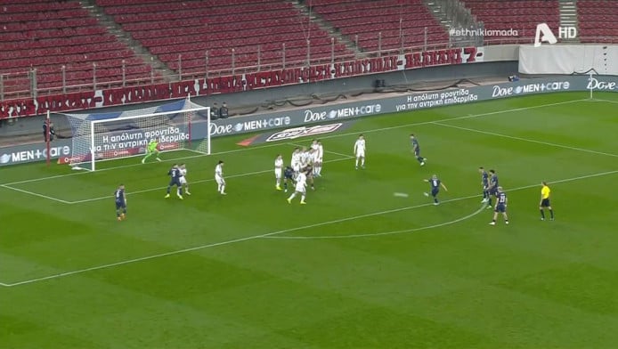 Γκολ με απευθείας φάουλ η Παραγουάη - Κακή αντίδραση Βλαχοδήμου (Vid)