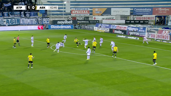 Το γύρισε η ΑΕΚ με Γιόβιτς σε επτά λεπτά - Ισοφάριση σε 2-2 αμέσως (ΒΙΝΤΕΟ)