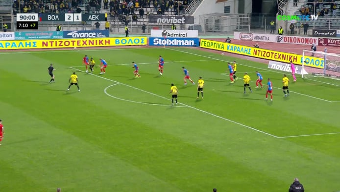 Λυτρώνει την ΑΕΚ στο φινάλε ο Ρέλβας! Ισοφάριση με γκολάρα στο 90+8’ (vid)