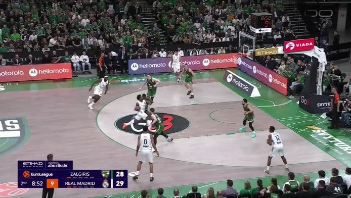 Φουλάρει για 6αδα η Ζαλγκίρις - Πήρε το θρίλερ με Ρεάλ (Hls)