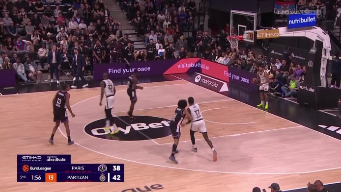 Νίκη γοήτρου για Παρτιζάν - Διπλό στην έδρα της Παρί σε σούπερ Καλάθη (vid)