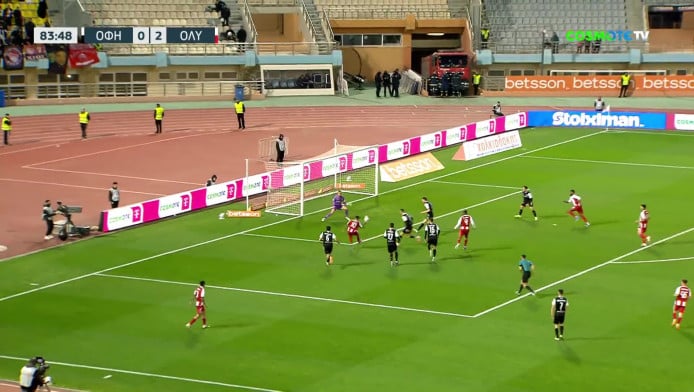 Σκοράρει και τρίτο γκολ ο Ολυμπιακός - Ακυρώθηκε μετά από χρήση VAR (vid)