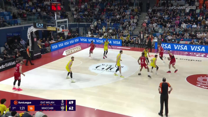 Ελπίζει για 10αδα η Αρμάνι - Πήρε τη νίκη κόντρα στην Μακάμπι (Hls)