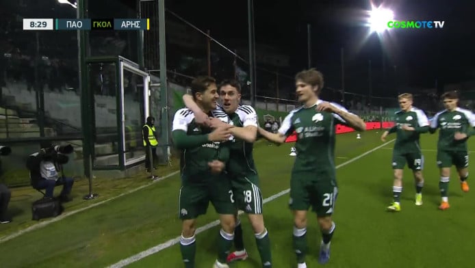 Προβάδισμα ΠΑΟ με γκολ Ερνάντεθ - Φοβερή ασίστ Παντελίδη με τακουνάκι (vid)