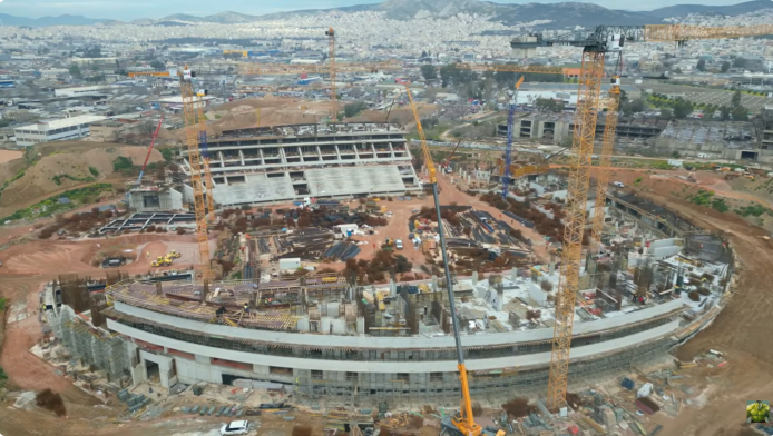 Παναθηναϊκός: Παίρνει μορφή το πράσινο παλάτι στον Βοτανικό (ΒΙΝΤΕΟ)