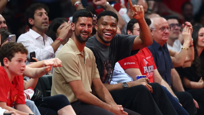 "Τρελάθηκαν" με το ΣΕΦ Τζόκοβιτς και Αντετοκούνμπο (ΒΙΝΤΕΟ)