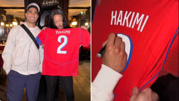 Η συνάντηση του Χακίμι με τη Ριάνα - Τι της έδωσε (ΒΙΝΤΕΟ)