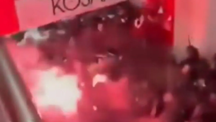 Νέο βίντεο από τον χαμό πριν το Ερυθρός Αστέρας-Παρτιζάν!