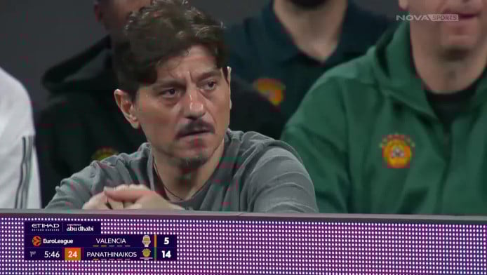 Το... ζει από το πρώτο λεπτό ο Γιαννακόπουλος (ΒΙΝΤΕΟ)