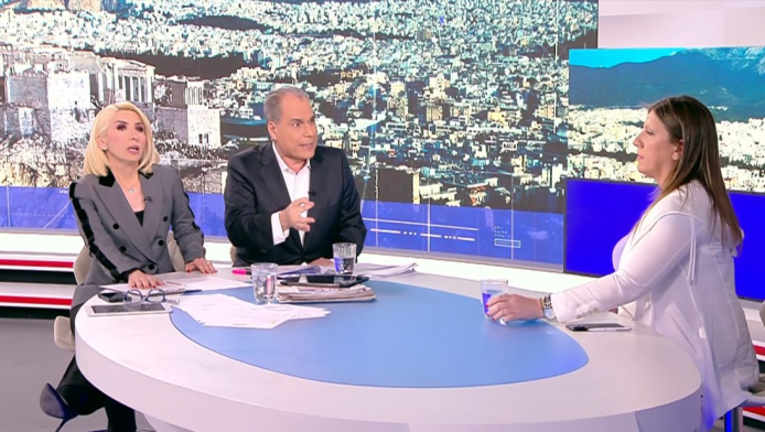 Ζωή Κωνσταντοπούλου και Νίκος Στραβελάκης σε αδιανόητο καβγά στο OPEN (Vid)