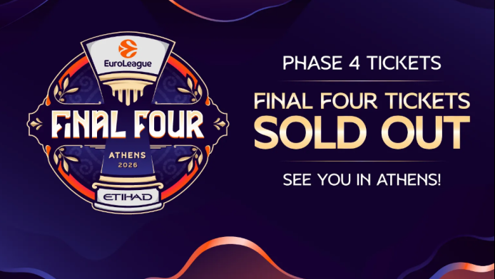 Sold out τα εισιτήρια για το Final Four της Αθήνας