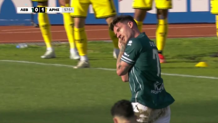 Ο Τσάπρας σερβίρει ακόμα μία ασίστ και ο Βέρμπιτς ισοφαρίζει τον Άρη (Vid)