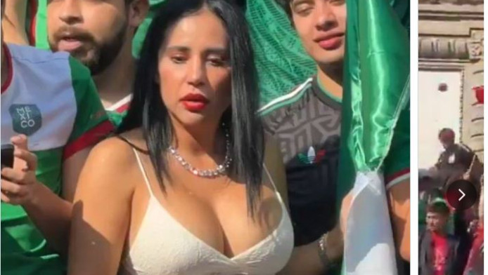 Μεξικάνα πολιτικός έγινε viral στο Μουντιάλ λόγω ντεκολτέ στην ξέδρα (ΦΩΤΟ)