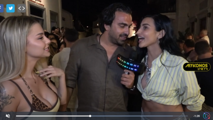 Γύρισε όλη η Μύκονος να της δει: Δίδυμο-φωτιά Αναστασία και Ciderella (Vid)