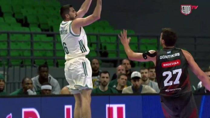 Τρομερό buzzer beater τρίποντο από Μωραΐτη! (ΒΙΝΤΕΟ)