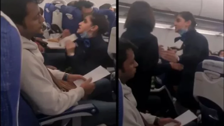 "Σφαγή" σε πτήση - Αεροσυνοδός έγινε έξαλλη με αγενή επιβάτη - "Δεν είμαι υπηρέτριά σου" (ΒΙΝΤΕΟ)