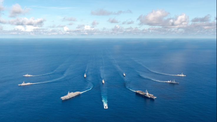 Η Γαλλία ηγήθηκε ναυτικής άσκησης 5 δυνάμεων στον Ινδικό Ωκεανό