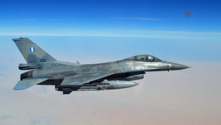 Ισχυρό μήνυμα Αθήνας -Τελ Αβίβ: 60 F-16 Νότια της Κρήτης 