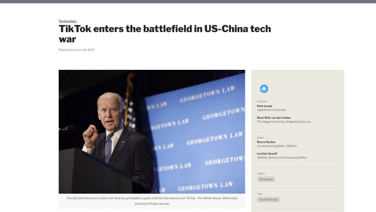 Το TikTok μπαίνει στο πεδίο της μάχης στον τεχνολογικό πόλεμο ΗΠΑ-Κίνας!