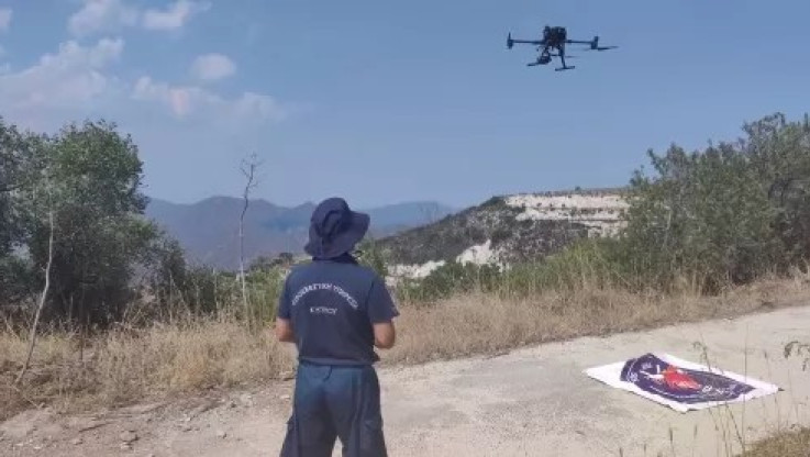 Εντοπισμός πυρκαγιάς μέσω drones στην Κύπρο