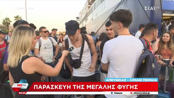 Τρόλαραν ρεπόρτερ στο λιμάνι του Πειραιά: "Πάω Τουρκία με τον πρόεδρο να φέρω τον Ντόρσεϊ"! (Vid)