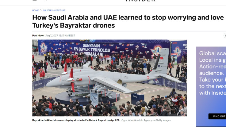 Αποκάλυψη από... Insider! Γιατί οι Άραβες επιλέγουν τουρκικά drone;