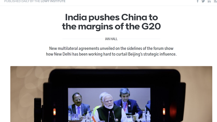 Αποκαλυπτικό άρθρο Αυστριαλιανού Think Tank! Πως η Ινδία εργάζεται για να περιορίσει την Κίνα
