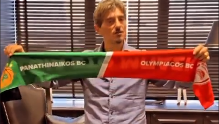 Έφτιαξε κασκόλ ΠΑΟ-Ολυμπιακού για τους Αγγελόπουλους ο Γιαννακόπουλος - "Δεν θα ανεχθούμε το παραμικρό"! (Vid)