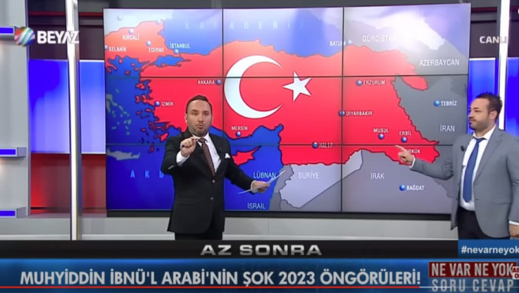 Αυτοί είναι οι Τούρκοι! Κανάλι έδειξε μελλοντικό χάρτη της Τουρκίας που περιέχει εδάφη Κύπρου, Αρμενίας, Συρίας