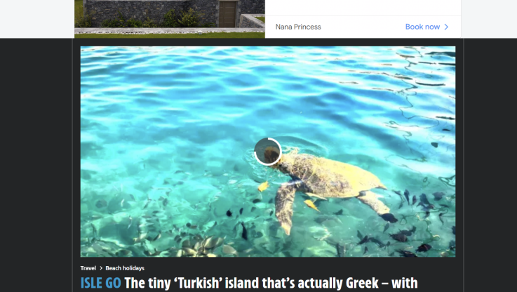 Δημοσίευμα αίσχος στη βρετανική Sun για Καστελόριζο! Το τουρκικό νησί που είναι ελληνικό