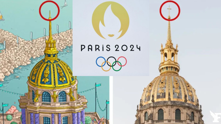 Θύελλα αντιδράσεων στη Γαλλία με αφίσα των Ολυμπιακών Αγώνων! "Έκοψαν" σταυρό από μνημείο